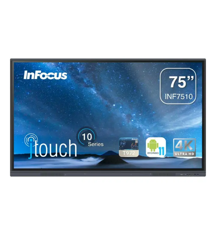 InFocus JTouch 10 لوحة تفاعلية 75 بوصة 4K UHD (INF7510)