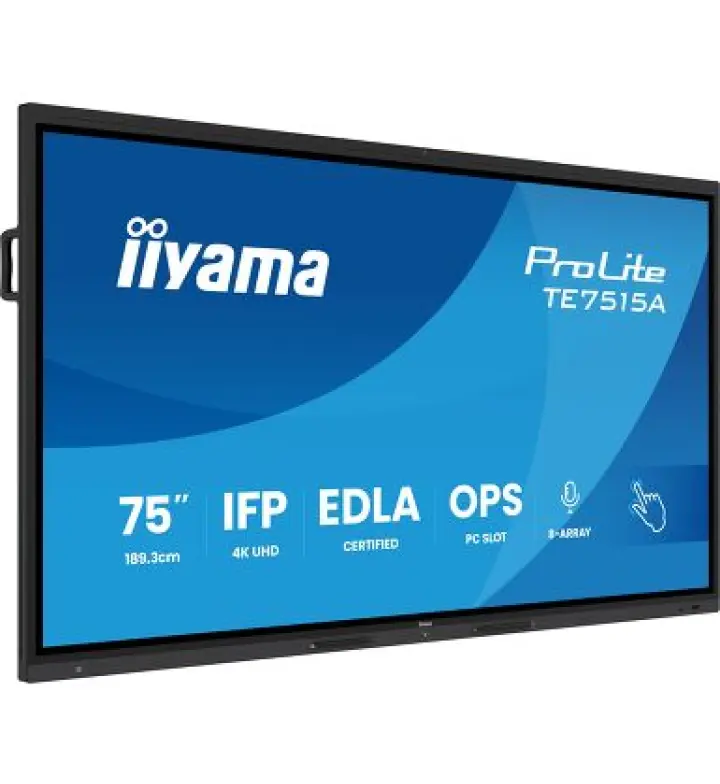 IIYAMA ProLite TE7515A-B1AG 75" شاشة تفاعلية 4K UHD، Google EDLA (TE7515A-B1AG)