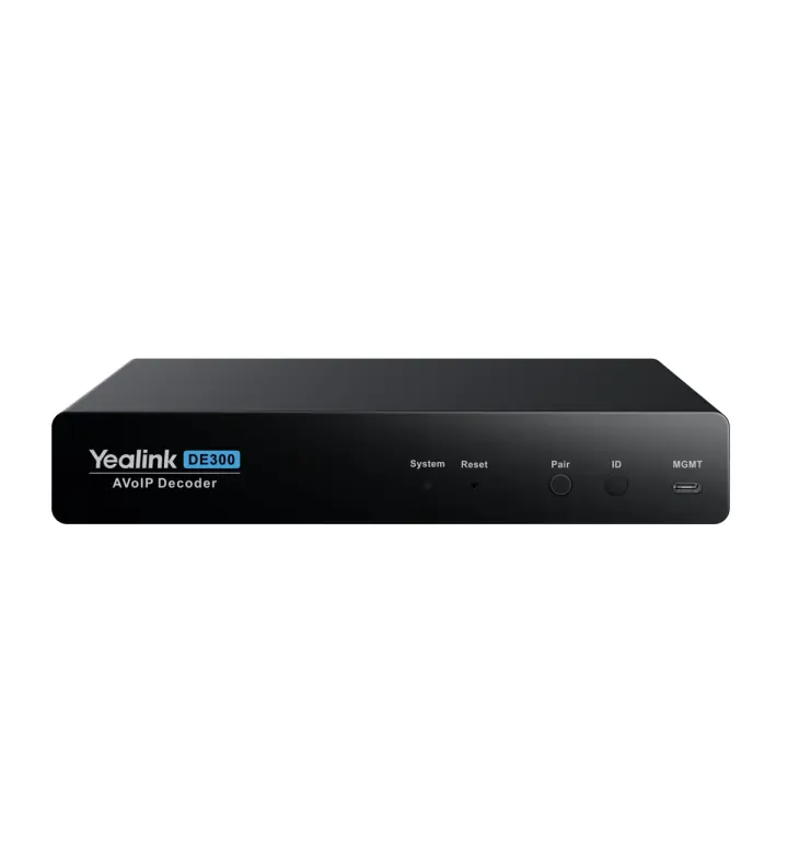 Yealink DE300 وحدة فك ترميز AV عبر IP بدقة 4K@60Hz 4:4:4 (DE300)