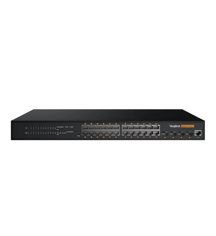 Yealink RCH240 L2+ Managed AV Switch, 24 PoE+ Ports, 370 W (RCH240)