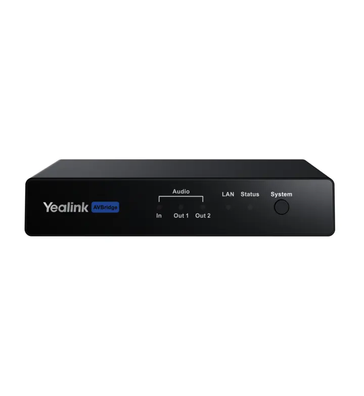 Yealink AVBridge Audio Box & A/V Extender, 4×4 Dante, PoE (AVBridge)