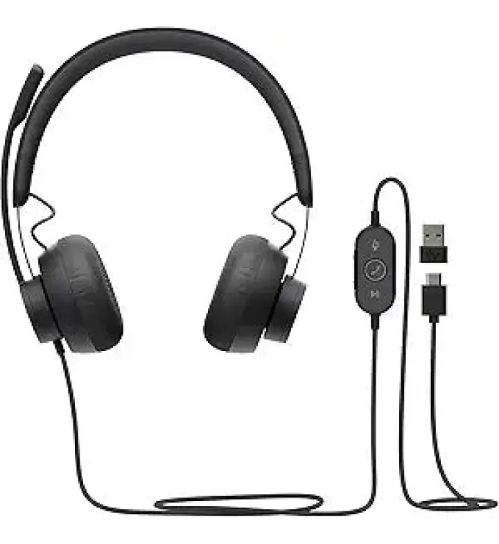 سماعة رأس لوجيتك زون السلكية مع ميكروفون إلغاء الضوضاء (981-000876)