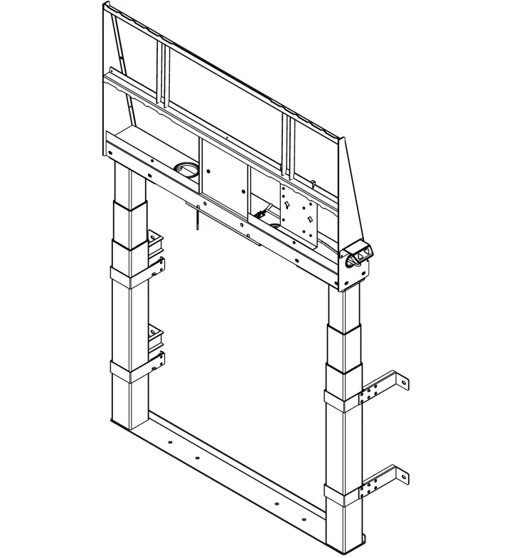 SMART WSE-510-W Electric Wall Stand, 26" Powered Height, to 86"