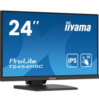 IIYAMA ProLite T2454MSC-B2AG 24" IPS Interactive Touch Display, 10pt Touch, Anti-Glare (T2454MSC-B2AG)
