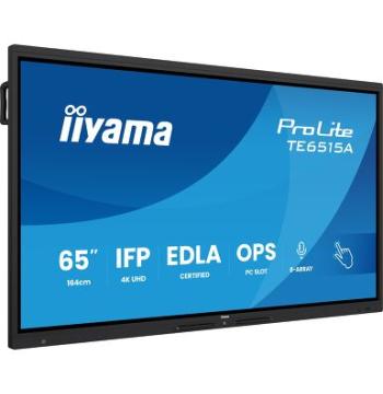 IIYAMA ProLite TE6515A-B1AG 65" 4K UHD Interactive Display, Google EDLA (TE6515A-B1AG)