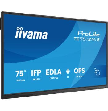 IIYAMA ProLite TE7512MIS-B4AG 75" 4K Interactive Display (TE7512MIS-B4AG)