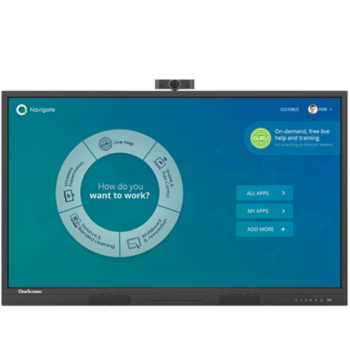 OneScreen T6 75" 4K Interactive Display, Android 8, 20pt (t6-75-1)