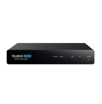 Yealink DE300 AV-over-IP Decoder, 4K@60Hz 4:4:4, USB 3.0 Capture (DE300)
