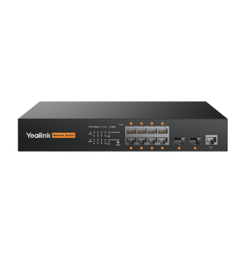 Yealink RCH80 L2+ Managed AV Switch, 8 PoE+ Ports, 130 W (RCH80)
