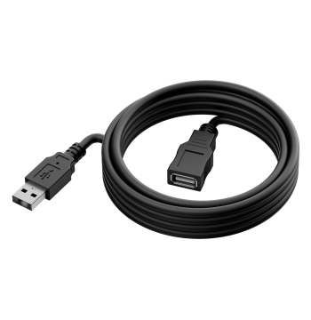 Yealink 5 m USB 2.0 Extension Cable, USB-A Male to Female (USB2-EXT-5M)