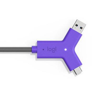 Logitech SWYTCH 4K USB-C Hub, 60W Power Delivery (952-000009)
