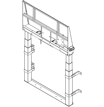 SMART WSE-510-W Electric Wall Stand, 26" Powered Height, to 86"