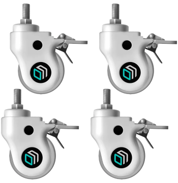 Prestigio ONKRON AWL-75W Replacement Wheels, White (AWL-75W)