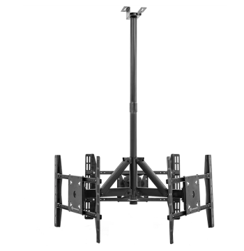 Prestigio ONKRON Ceiling Mount for 3 Displays, 32–63", Height Adjustable