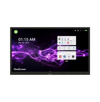 OneScreen TL7 65" 4K Interactive Display, Android 11, 40pt (65-TSCRN-TL7)